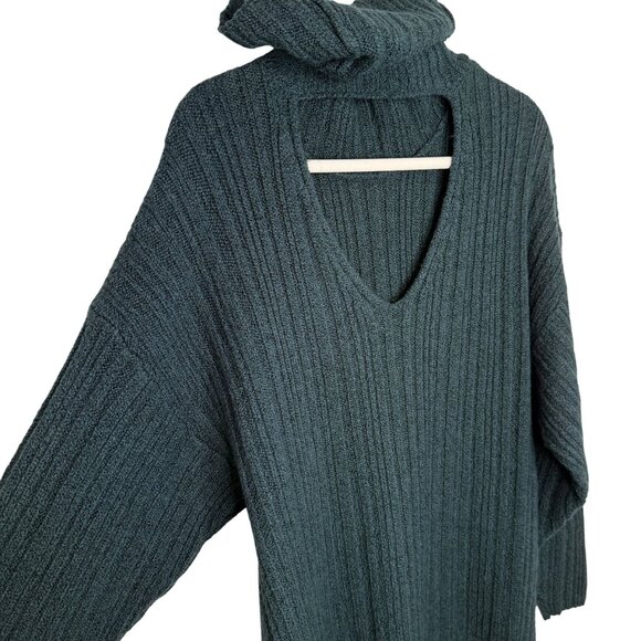 Cabi #3885 Tryst Pullover Dark Teal Cowl Neck Sweater, M - Picture 4 of 7